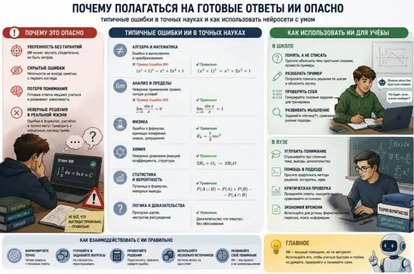 Почему не стоит делать домашнее задание с ИИ
