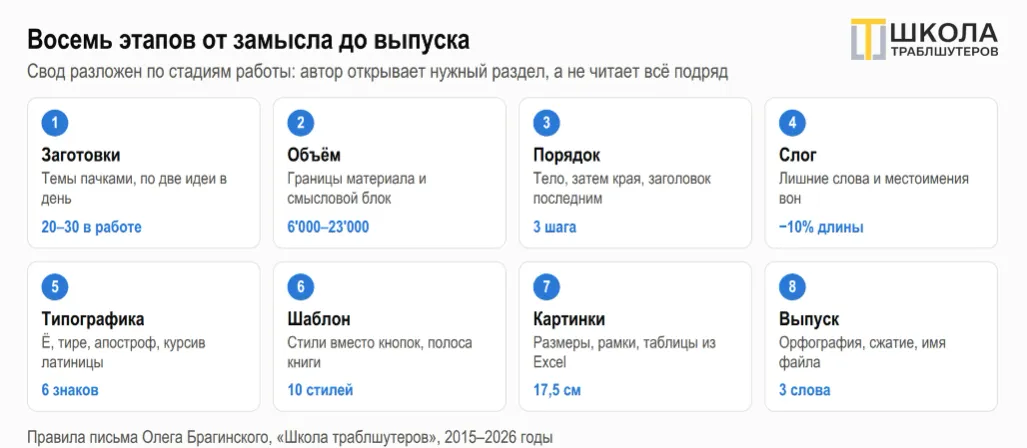 Восемьдесят правил, по которым пишут траблшутеры
